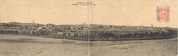 Pays Div-ref H605- Maroc - Meknes - Carte 2 Volets - Vue Panoramique De La Ville  - Carte Bon Etat  - - Meknès