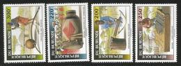 1993 Burundi Musical Instruments  Complete Set Of 4 MNH - Unused Stamps