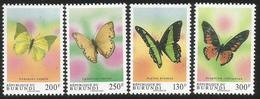 1993 Burundi Butterflies  Complete Set Of 4 MNH - Neufs