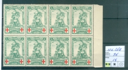 126 Bloc De 8   Xx - 1914-1915 Rotes Kreuz