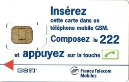 CARTE TELEPHONE SALON DEMONSTRATION GSM FRANCE TELECOM  MOBILES COMPOSEZ LE 222 - Other & Unclassified