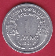 France 1 Franc Morlon Aluminium 1941 - SUP - Andere & Zonder Classificatie