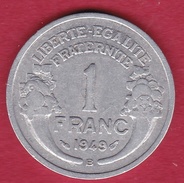 France 1 Franc Morlon Aluminium 1949 B - Autres & Non Classés