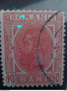 ERROR ROMANIA 1900,KING CHARLES I, 10B REDD , Besides The WORD `` M ``point, LINES TO THE NUMBER ``1`` IN LEFT CORNER - Errors, Freaks & Oddities (EFO)