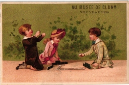 6 Cards  PUBGr Hotel Domino PERIGUEUX  Cluny Paris Au Printemps Lyon Bordeaux Children Playing    DOMINO - Altri & Non Classificati