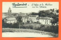 CPA Montendre " L'église Et Le Chateau Vus Du Calvaire " Edition M Delboy - LJCP 36 - Montendre