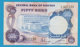 NIGERIA 50 Kobo (1973-78) Serie A/61  P# 14f - Nigeria
