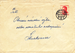 L3480 - Czechoslovakia (1965) Strakonice 2 (Postal Stationery: President Antonin Novotny (1904-1975)), Handmade Postmark - Sobres