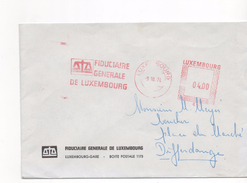 3113   Carta   Luxemburgo 1974 , Fiduciare Generale - Lettres & Documents