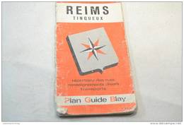 (AR2) Ancien Plan Guide Blay, Reims Tinqueux (Marne) Années 1950 - Europe