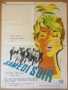 Affiche Cinéma Originale Du Film SAMEDI SOIR De YANICK ANDREI 1961 - Affiches & Posters