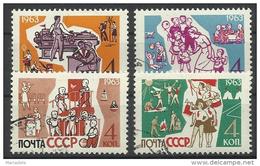 URSS 1963, Educazione Della Gioventù (o), Serie Completa - Siberia E Estremo Oriente