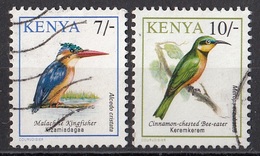 602 Kenia 1993 Uccelli Birds Martin Pescatore Gruccione Cannella Viaggiato Used - Moineaux