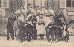 61 - ORNE : REMALARD , L'Orchestre De La Société De Secours Mutuel 9 Mai 1909 - Remalard