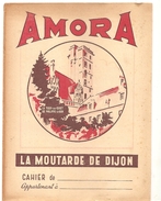 Protège Cahier AMORA La Moutarde De Dijon La Tour Du Guet De Philippe Le Bon - Protège-cahiers