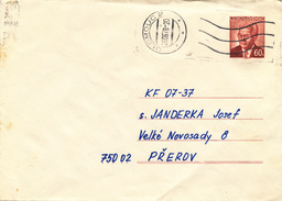 L3493 - Czechoslovakia (1978) Olomouc (Postal Stationery: President Gustav Husak (1913-1991)); Machine Postmark - Enveloppes