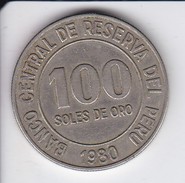 MONEDA DE PERU DE 100 SOLES DE ORO DEL AÑO 1980   (COIN) - Peru