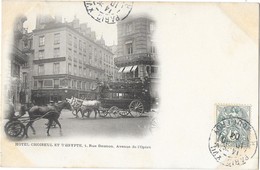 PARIS (II) Hotel Choiseul Et D'Egypte 1 Rue Daunou Avenue De L'Opéra Omnibus Animation - Arrondissement: 02