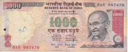 BILLETE DE LA INDIA DE 1000 RUPEES    (BANKNOTE) DIFERENTES FIRMAS - India