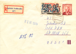L3502 - Czechoslovakia (1979) 053 04 Spisske Podhradie (Postal Stationery) R-letter; Tariff: 1,60 Kcs - Covers