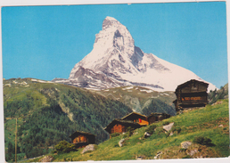 SUISSE,SWITZERLAND,SCHWEIZ,SVIZZERA,HELVETIA,VALAIS,VIEGE,ZERMATT,RIFFELALP MIT MATTERHORN,CERVIN,chalet, Refuge - Viège