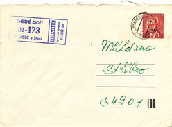 L3505 - Czechoslovakia (1984) 332 11 Hradec U Stoda (Postal Stationery: President Gustav Husak (1913-1991)) - Omslagen