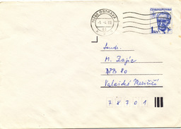 L3514 - Czechoslovakia (1988) 702 00 Ostrava 2 (Postal Stationery: President Gustav Husak (1913-1991)) - Briefe