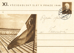 L3524 - Czechoslovakia (1948) Prepere: Sokol (= Falcon) Festival 1948 Prague (gymnastic Organization) Postal Stationery - Gymnastics