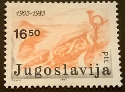 FRANCOBOLLO JUGOSLAVIA MNH** 80° ANNIVERSARY OF TRANSPORT AND POST - Unused Stamps