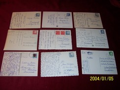 LOT DE 9 CARTES POSTALES SUR LE THEME DES FLEURS DU MONDE AVEC OBLITERATION  DE SUEDE  (SVERIGE) AVEC PHILATELIE - Collections