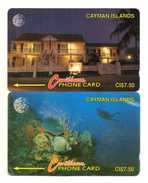 TELECARTES  ILES CAYMAN  *CI$ 7,50  Corail Poissons Coral  Fishes   (lot De 2) - Kaimaninseln (Cayman I.)