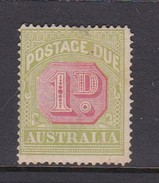 Australia Postage Due Stamps SG D80b  1912-23 One Penny  Perf 14 Mint Hinged - Impuestos