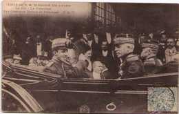 Visite De S.M. ALPHONE XIII à Paris - Le Roi, Le Président, Les Généraux Dubois Et Debatisse - Recepties