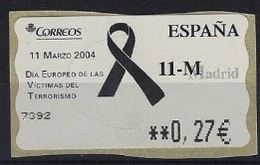 ESPAGNE SPANIEN SPAIN ESPAÑA 2004 AGAINST TERRORISME MNH 0.27€ ED 105 ATM YV 98 - Servizi