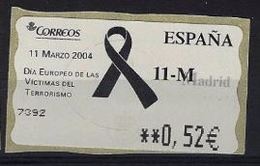 ESPAGNE SPANIEN SPAIN ESPAÑA 2004 AGAINST TERRORISME MNH 0.52€ ED 105 ATM YV 98 - Servizi