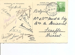 Hongrie ( CP De 1936 De Siofok Vers La Belgique à Voir) - Covers & Documents