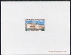 Afars & Issas 1969, Building, Chamber Of Deputies, Epreuve Deluxe Proof Sheet In Issued Colours - Nuevos