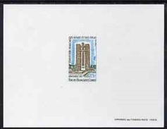 Afars & Issas 1969, Building, Free French Forces, Epreuve Deluxe Proof Sheet In Issued Colours - Unused Stamps