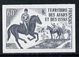 Afars & Issas 1970, Pony Trekking 60f IMPERFORATED Colour Trial From Limited Printing - Nuevos