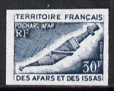 Afars & Issas 1974, Afar Dagger 30f Unmounted Mint IMPERF Colour Trial Proof - Ungebraucht