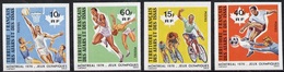 Afars & Issas 1975, Olympic Games In Montreal, Basketball, 4val IMPERFORATED - Nuevos