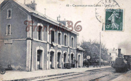 (44) Chantenay Sur Loire - La Gare - Train Locomotive - 2 SCANS - Andere Gemeenten