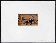 Afars & Issas 1975, Wild Animals 70f (Zorilla) Deluxe Sheet In Full Issued Colours - Unused Stamps