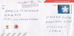 TIMBRES  - STAMPS - PORTUGAL - LETTRE COURRIER NATIONAL STANDARD RECOMMANDÉ (€ 1,37) - Briefe U. Dokumente