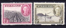 NYASSALAND 1945 YT N° 82 Et 84 * - Nyassaland (1907-1953)