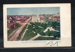 Etats Unis. Central Park, Looking West, Galveston - Galveston