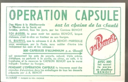 Buvard J.A. Benoit OPERATION CAPSULE Sur La Chaîne De Santé - Sucreries & Gâteaux