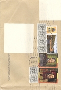 Decoratieve Enveloppe Met Diverse Zegels -  Karel V - Leffe + Leeuw 1,50 Frank - Storia Postale