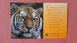 Siberian Tiger  World Wildlife Fund =  Ref 2511 - Tigers