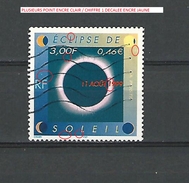 VARIÉTÉS FRANCE 1999  N° 3261  ECLIPSE DE SOLEIL    PHOSPHORESCENTE OBLITÉRÉ - Usados